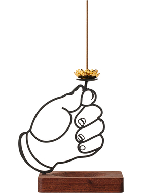 创意好运连连手型线香插摆件