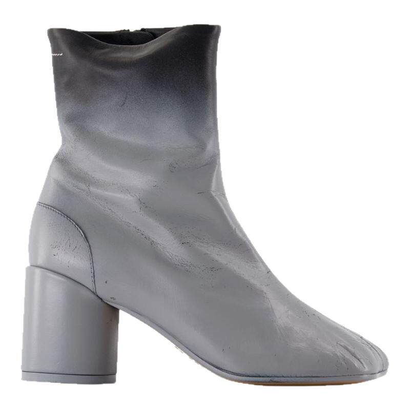 【粉丝专享】马吉拉 MM6 Maison Margiela 踝靴 - 皮质 - 黑色