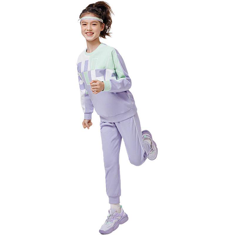 巴拉巴拉女童运动套装中大童两件套春秋季新款童装儿童卫衣裤子潮