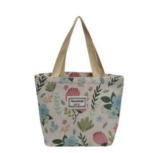 大容量国风帆布包包女新款2025通勤托特包女大学生上课单肩手提包