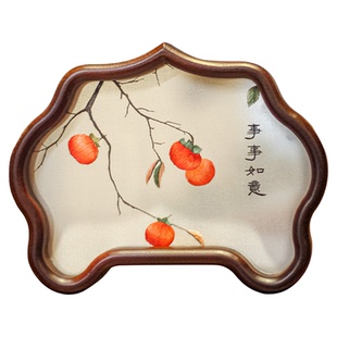 雅绣集湘绣事事双面绣如意摆件手工刺绣工艺品商务送礼礼物