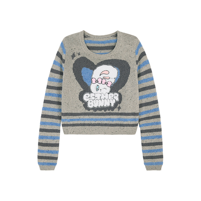 UNIFREE撞色条纹针织衫