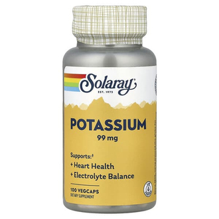 Solaray Potassium钾心脏健康电解质补充心血管健康能量补充