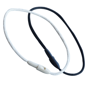 衣服挂绳吊牌绳子高质量子弹头服装女装吊绳定做棉绳蜡绳挂牌吊粒