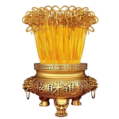 天然黄金卷钱香无烟香家用烧香