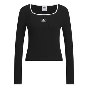 adicolor复古紧身方领针织套头衫女装adidas阿迪达斯官方三叶草