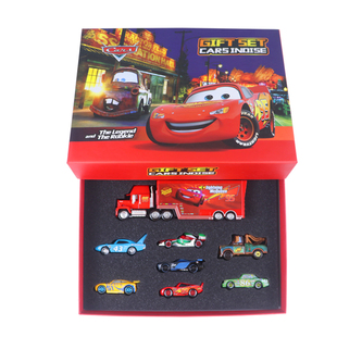 赛车总动员玩具合金小汽车滑行车礼盒套装 闪电麦昆儿童生日礼物