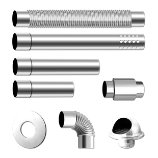 直径80mm防风帽骑马卡燃气热水器排烟管壁挂炉烟囱煤炉烟管排气管