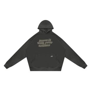 NICEID NICE运动卫衣加绒男女秋冬潮流休闲宽松连帽圆领套头上衣