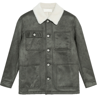 EHE翻领冬季保暖皮草新款