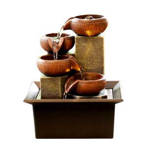 办公室桌面流水摆件循环水客厅喷泉生财风水轮家居装饰品开业乔迁