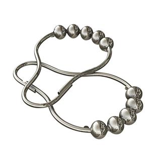 滚珠挂环不锈钢浴帘环葫芦型金属实心防霉防锈窗帘活扣挂钩环吊环