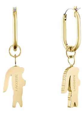 【新款】LACOSTE/法国鳄鱼CROCODILE系列时尚女士鳄鱼坠耳环饰品