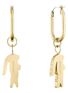 【新款】LACOSTE/法国鳄鱼CROCODILE系列时尚女士鳄鱼坠耳环饰品