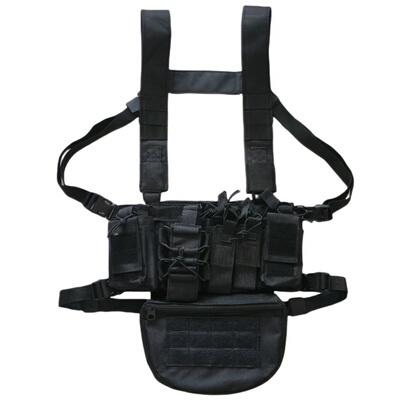 暗区突围无甲弹挂FA便携型胸挂D3儿童战术背心作战马甲特种兵装备