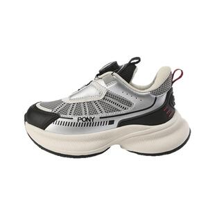 pony童鞋网面透气2025新款儿童运动鞋旋钮跑步鞋三明治网布舒适