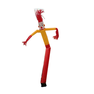 定做充气空中舞星跳舞摇摆气模人小丑招手财神爷卡通拱门专用风机