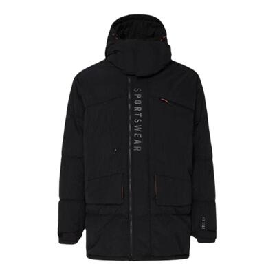 【自营】adidas 连帽拉链防风拒水中长款连帽鸭绒羽绒服 JM4616