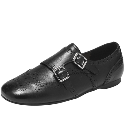 达芙妮黑色乐福鞋女款通勤小皮鞋