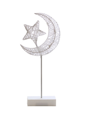 创意LED发光星月桌面摆件