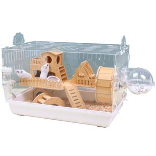 小仓鼠笼子套餐用品金丝熊超大豪华双层基础笼便宜大亚克力饲养箱