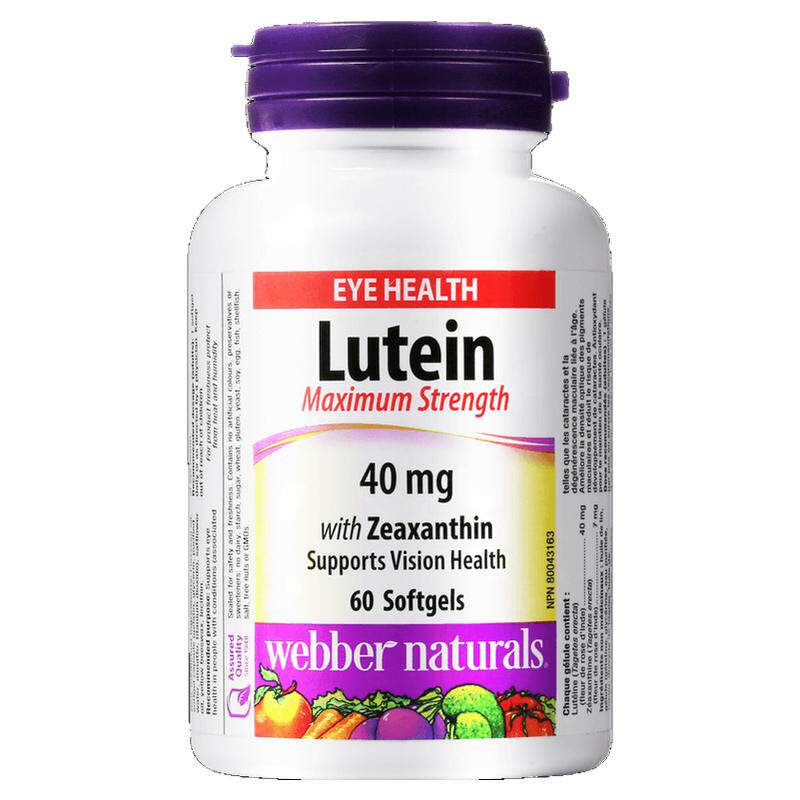 webbernaturals进口60粒叶黄素