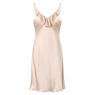 丝界2026新款带胸垫女新款100%桑蚕丝睡衣真丝睡裙吊带外穿连衣裙