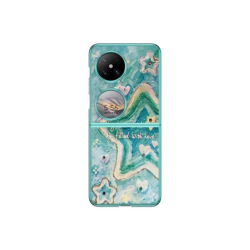 适用华为折叠屏pocket2手机壳谭松韵小米mixflip明星同款p50pockets新款oppo保护套nova外viv