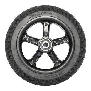 200x50轮胎8寸小海豚升特电动滑板车辅助轮免充气前实心胎带轮毂