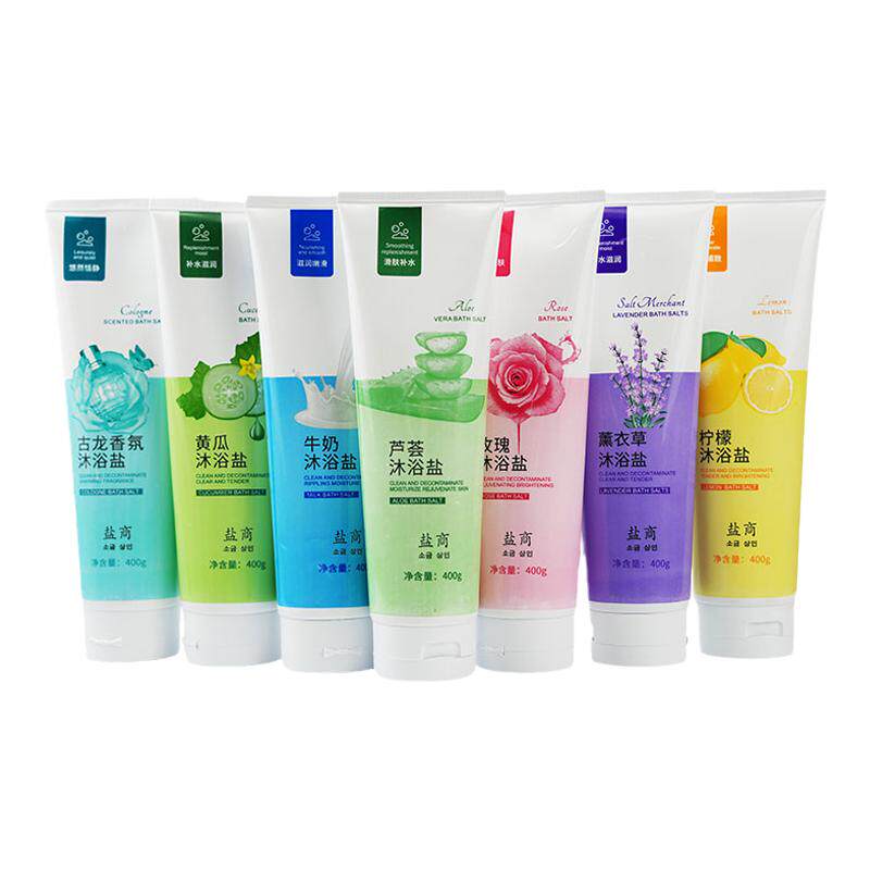 盐商沐浴盐搓脚盐牛奶玫瑰磨砂膏洗澡可搓泡全身搓澡盐足浴角质
