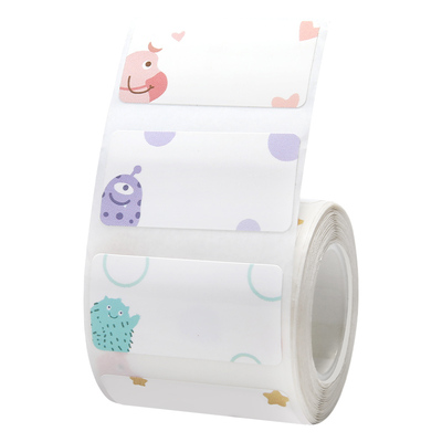 精臣防水儿童卡通彩色热敏标签纸