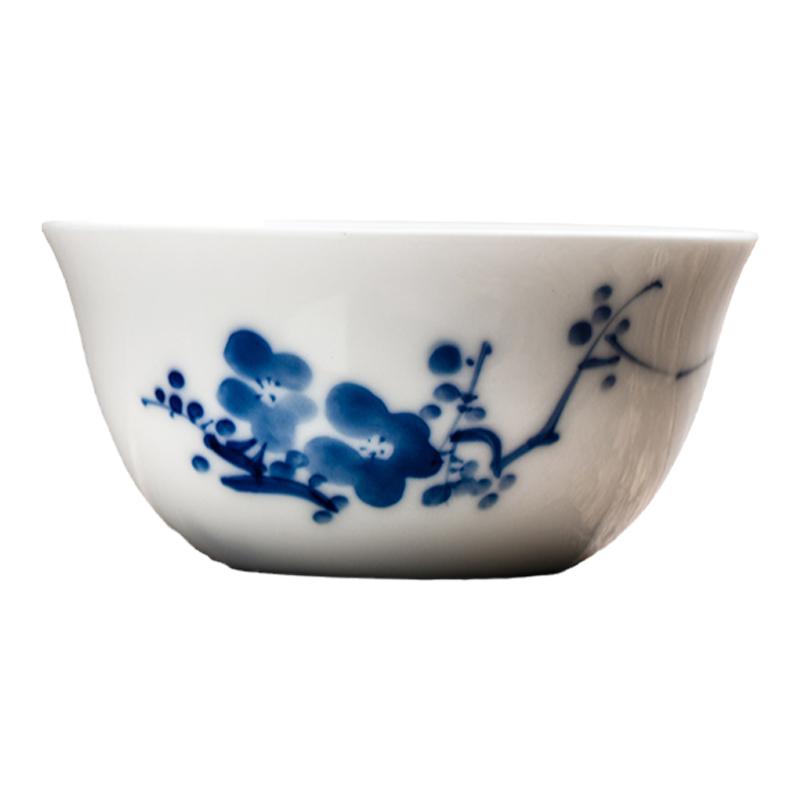 民间艺人纯手绘青花瓷茶杯