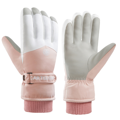 女士手套卡帝乐鳄鱼保暖棉男