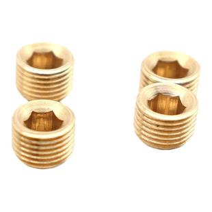 铜堵头PT1/8NPT1/2-1寸英美制铁喉塞止付螺丝堵头顶丝内六角塞丝