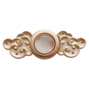 胧月.金-汉服子母扣-对襟披风明制猫眼石汉服扣防掉原创49包邮