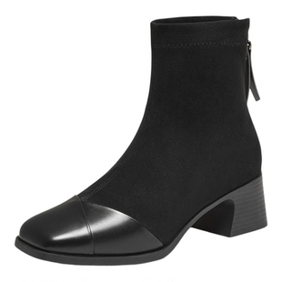 【博主推荐】他她冬商场同款时装靴女百搭显瘦气质短靴子CE501DD5