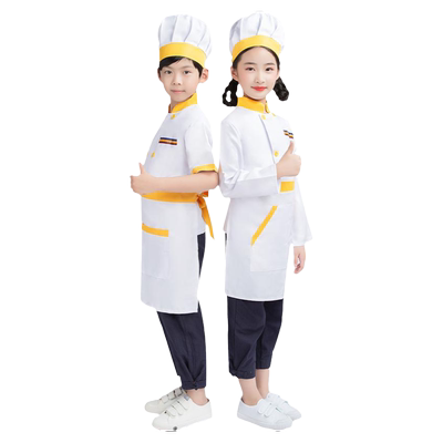 儿童厨师服套装幼儿园手工课烘焙小厨师服装男女童工作服演出服