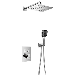 FLOVA丰华卫浴 入墙式GoClick易按键暗装恒温淋浴花洒套装嵌入式