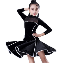 儿童拉丁舞演出服装冬季少儿连衣裙1