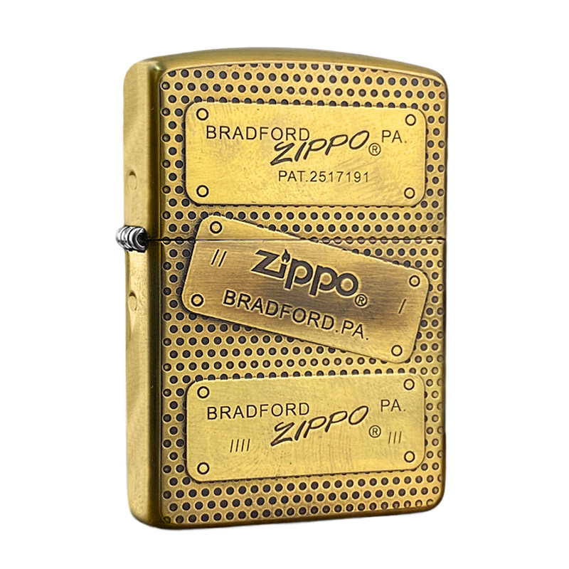 Zippo清风168复古底标经典
