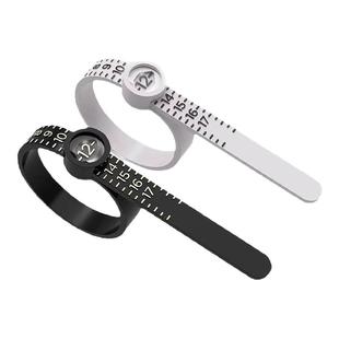 手指测量软尺带放大镜戒指大小测量圈港码手指维度测量圈便携工具