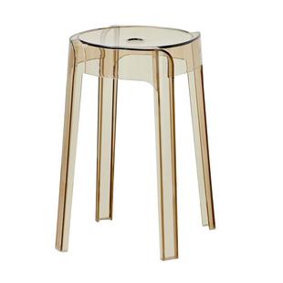 北欧透明塑料凳子亚克力加厚家用风车凳客厅简约餐桌可叠放板凳高