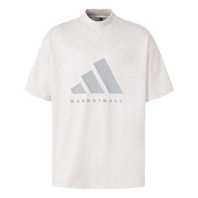 Adidas阿迪达斯男女情侣运动T恤衫宽松印花针织短袖JD0384 JD0382