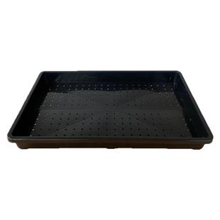 新款镂空托盘 育苗框盆景沙盘 漏水透气多肉花盆整理盆不积水白黑