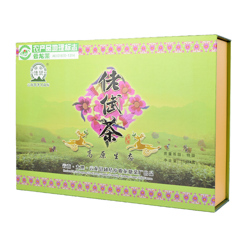 佬倵茶碧螺春绿茶新茶特级礼盒装