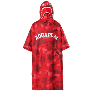 安泊来潜水斗篷保暖防风游泳冬训浴袍速干浴巾成人沙滩吸水毛巾