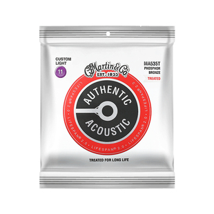 Martin马丁覆膜吉他弦MA540T 535T民谣琴弦木吉他弦一套六根弦线