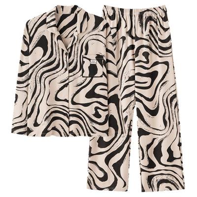 香蜜闺秀纯棉睡衣女细腻柔软