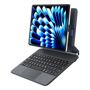 BOW iPadPro妙控键盘2025款适用苹果Air7磁吸触点直连10.9/11寸平板保护套Air6/5专用悬浮智能触控一体保护壳