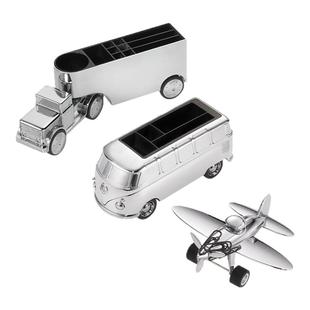 德国TROIKA拓意卡创意金属笔筒桌面书房摆件礼品面包车卡车飞机造型男士